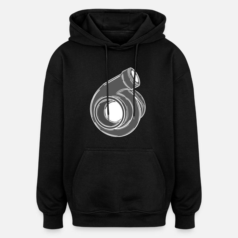Turbo - Oversized Unisex Hoodie - black