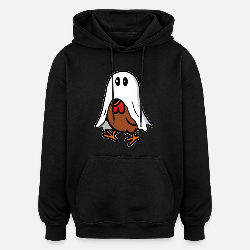 Huhn Gespenst Geist - Oversized Unisex Hoodie - Schwarz