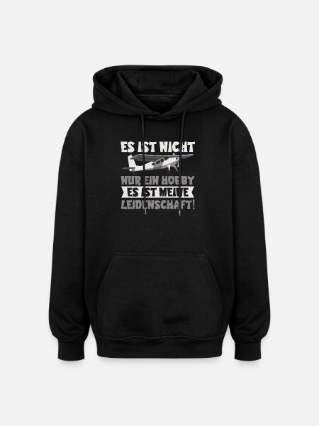 Flugzeugmodellbauer Modellflug Hobby Geschenk - Oversized Unisex Hoodie - Schwarz