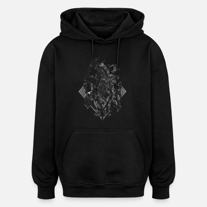Guerriers du Temps - Sweat à capuche oversize unisexe - noir