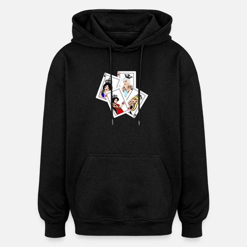 Damen Punk Square - Pell-mell - Oversized Unisex Hoodie - Schwarz