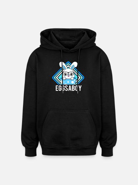 Gender Reveal Ostern Werdende Mutter - Oversized Unisex Hoodie - Schwarz