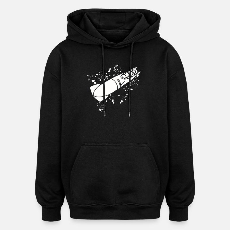 Bobsleigh Bobsleigh Four-man Bobsleigh - Oversized Unisex Hoodie - black