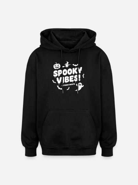 Spooky Vibes Halloween - Oversized Unisex Hoodie - black