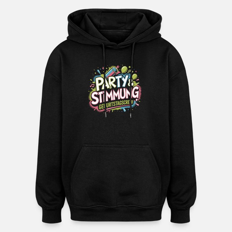 Fête d’anniversaire Mood Kick - Sweat à capuche oversize unisexe - noir