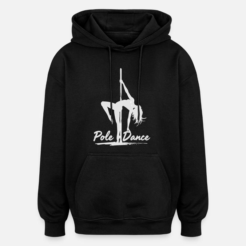 Pole Dance Poledancerin Silhouette Geschenk - Oversized Unisex Hoodie - Schwarz