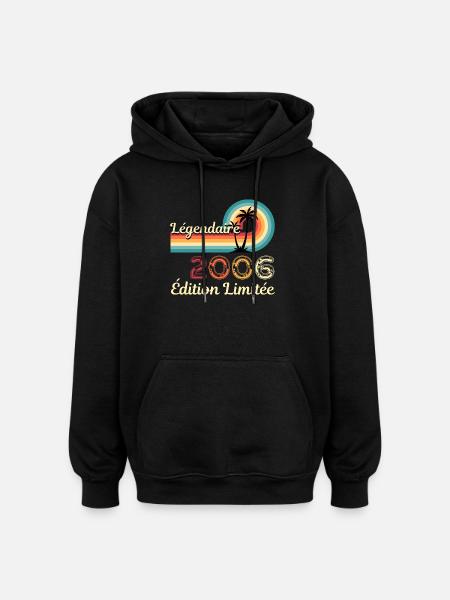 Legendary 2006, limitierte Ausgabe - Oversized Unisex Hoodie - Schwarz