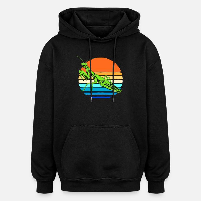 Gottesanbeter Gottesanbeterin Mantis - Oversized Unisex Hoodie - Schwarz