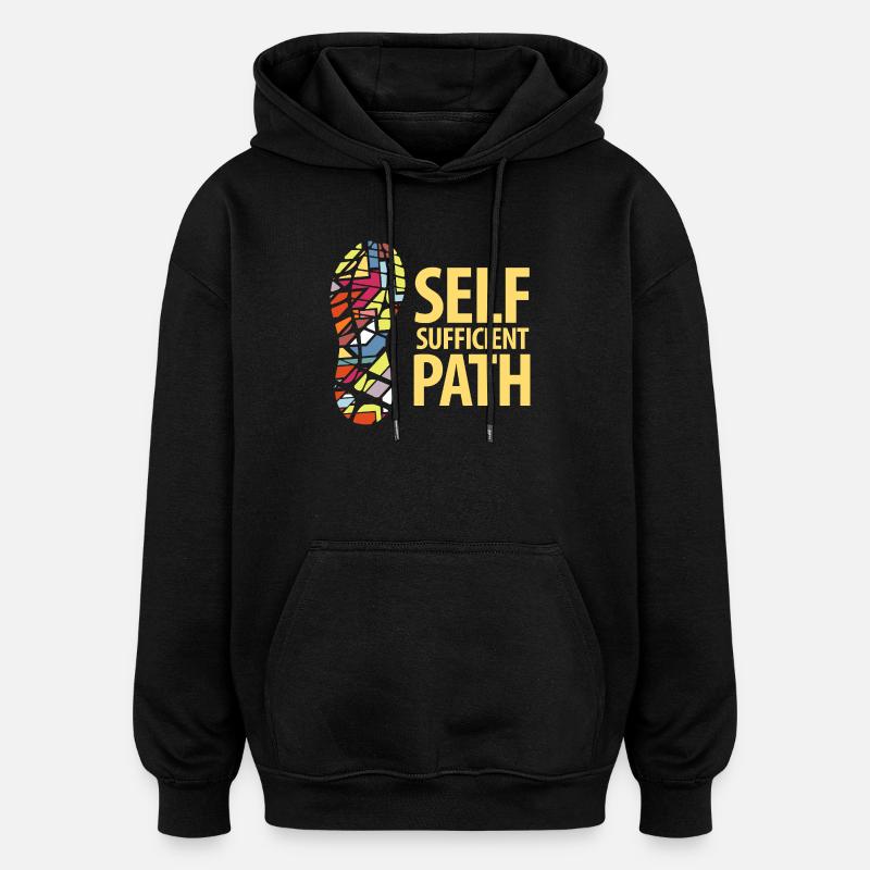  Self Sufficient Path - Oversized Unisex Hoodie - black