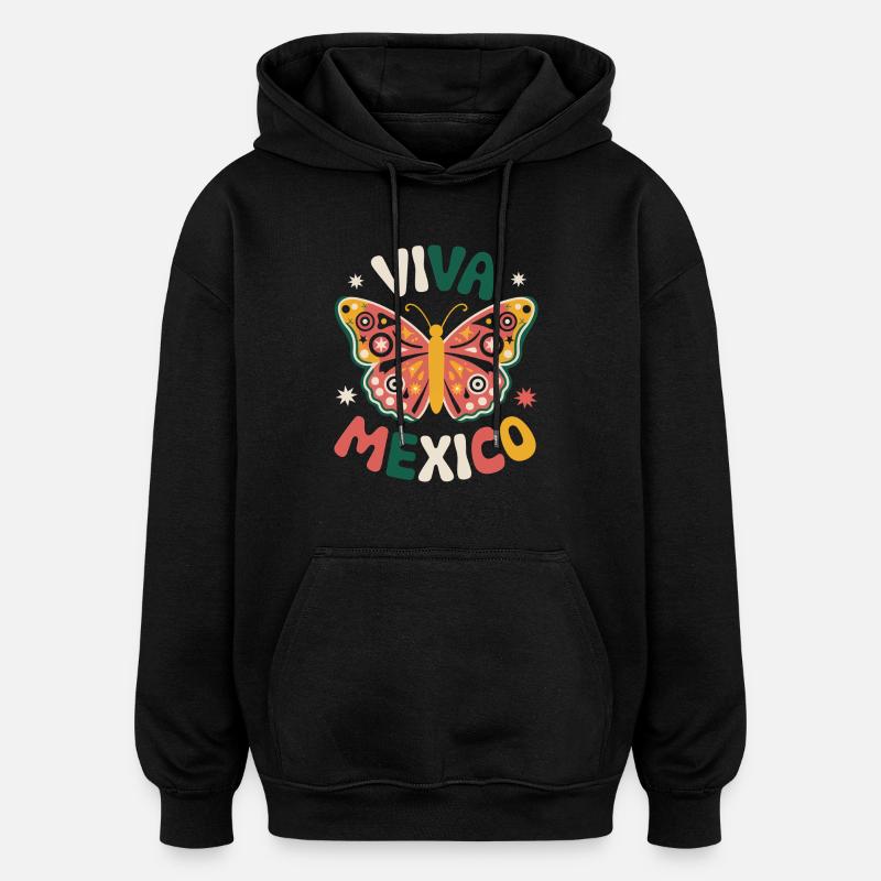 Mexique Mexique Mexicain Espagnol - Sweat à capuche oversize unisexe - noir
