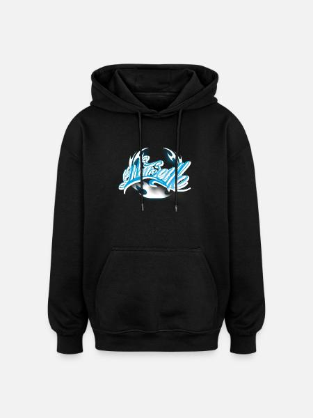 Marseille Tattoo - Oversized Unisex Hoodie - Schwarz