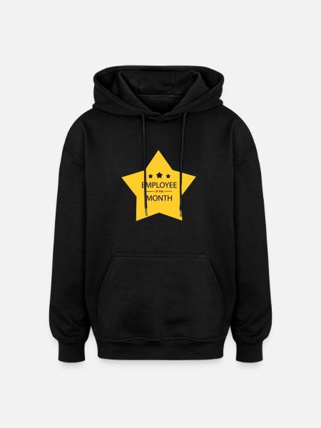 Employé du mois - Sweat à capuche oversize unisexe - noir
