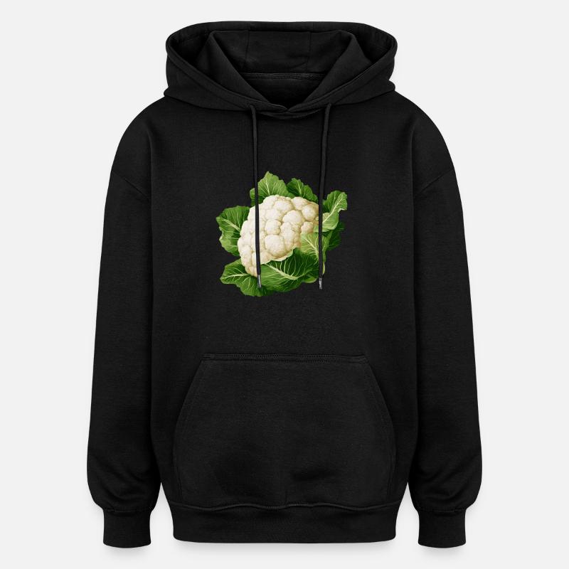 Blumenkohl - Oversized Unisex Hoodie - Schwarz