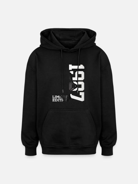 LIMITED EDITION 1987 39TH BIRTHDAY - Oversized Unisex Hoodie - black