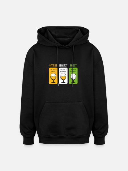 Beer Lover - Oversized Unisex Hoodie - black