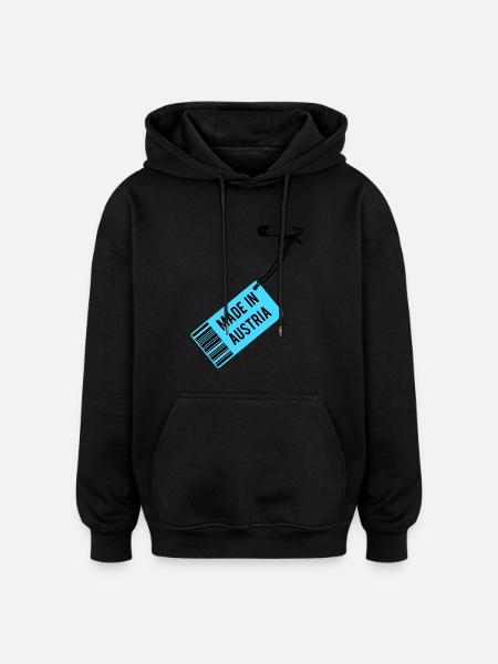 Made in Austria T-Shirt - Oversized Unisex Hoodie - black