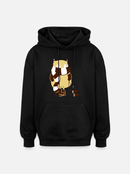 Frostii Monster - Oversized Unisex Hoodie - Schwarz