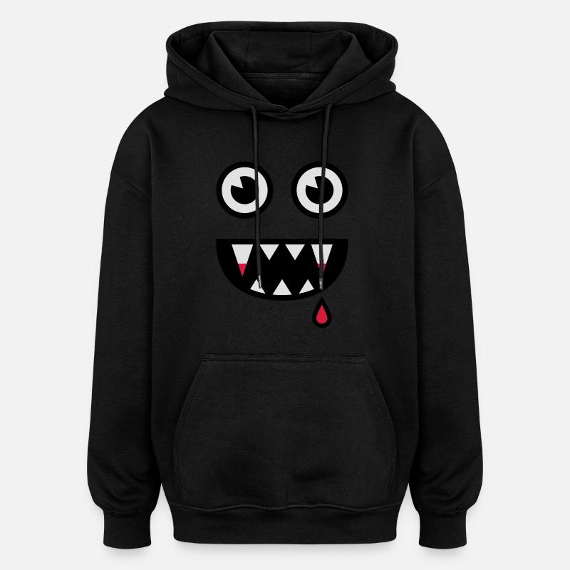 Kleiner Vampir / Little Vampire - Oversized Unisex Hoodie - Schwarz