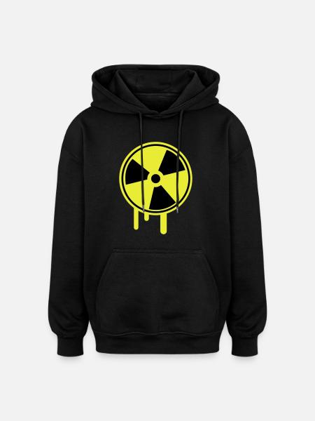 atom_symbol_1_f2 - Sweat à capuche oversize unisexe - noir