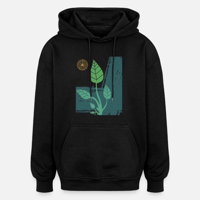 Organic - Oversized Unisex Hoodie - Schwarz