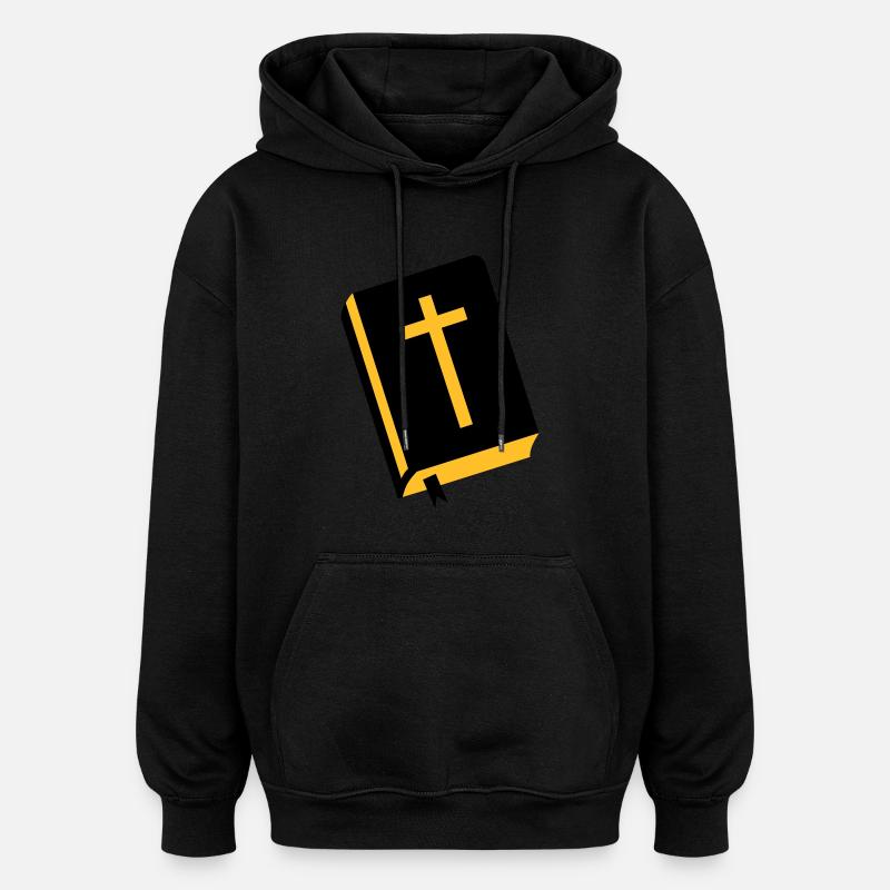 Bible - Jesus - Oversized Unisex Hoodie - black