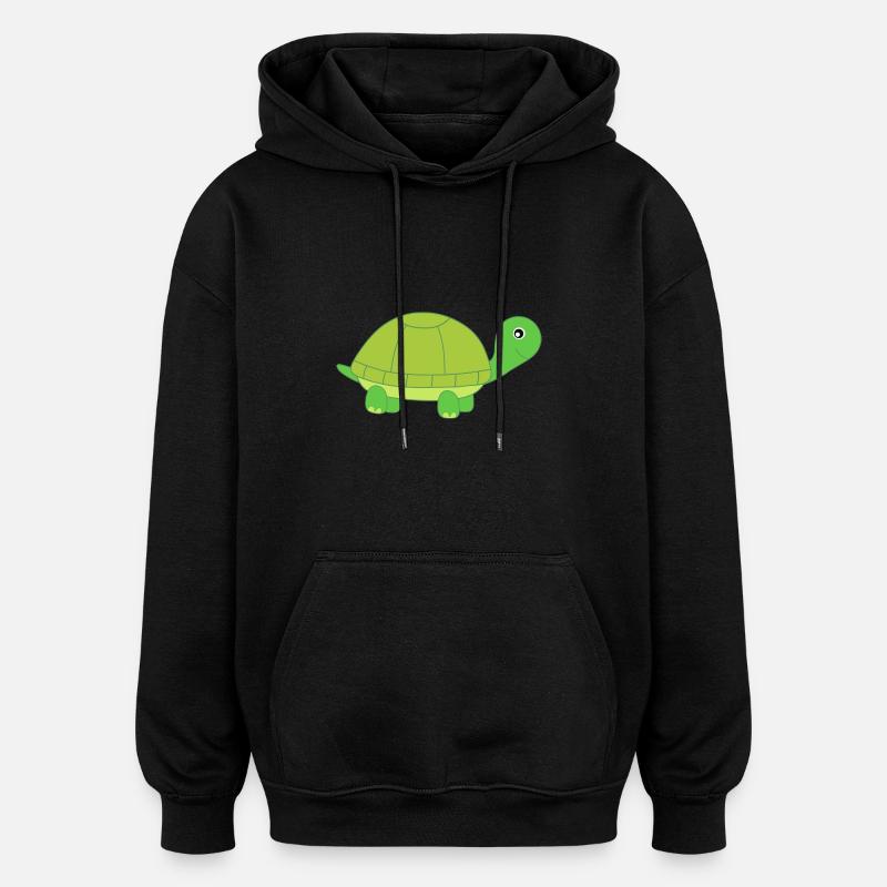 Turtle Turtles - Oversized Unisex Hoodie - black
