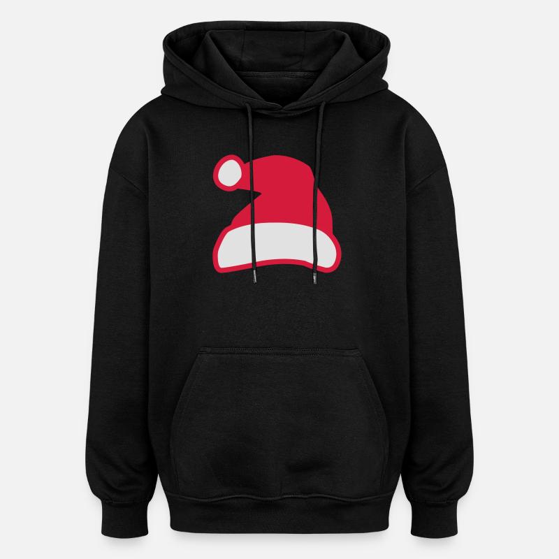 Noël - Sweat à capuche oversize unisexe - noir