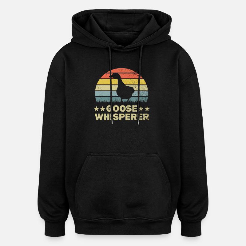 Goose geese - Oversized Unisex Hoodie - black
