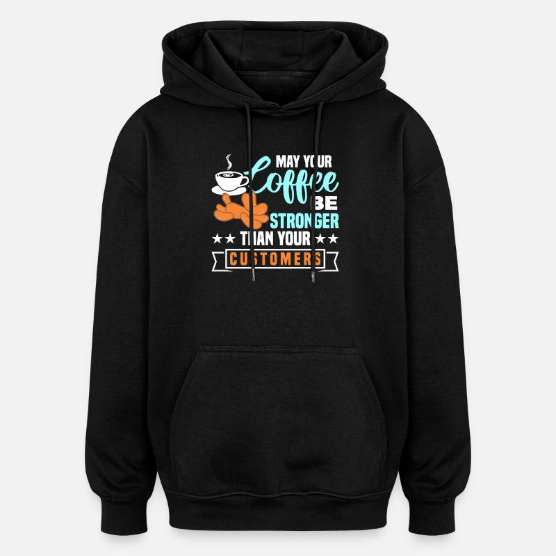 Ballon Twisting Design - Oversized Unisex Hoodie - Schwarz