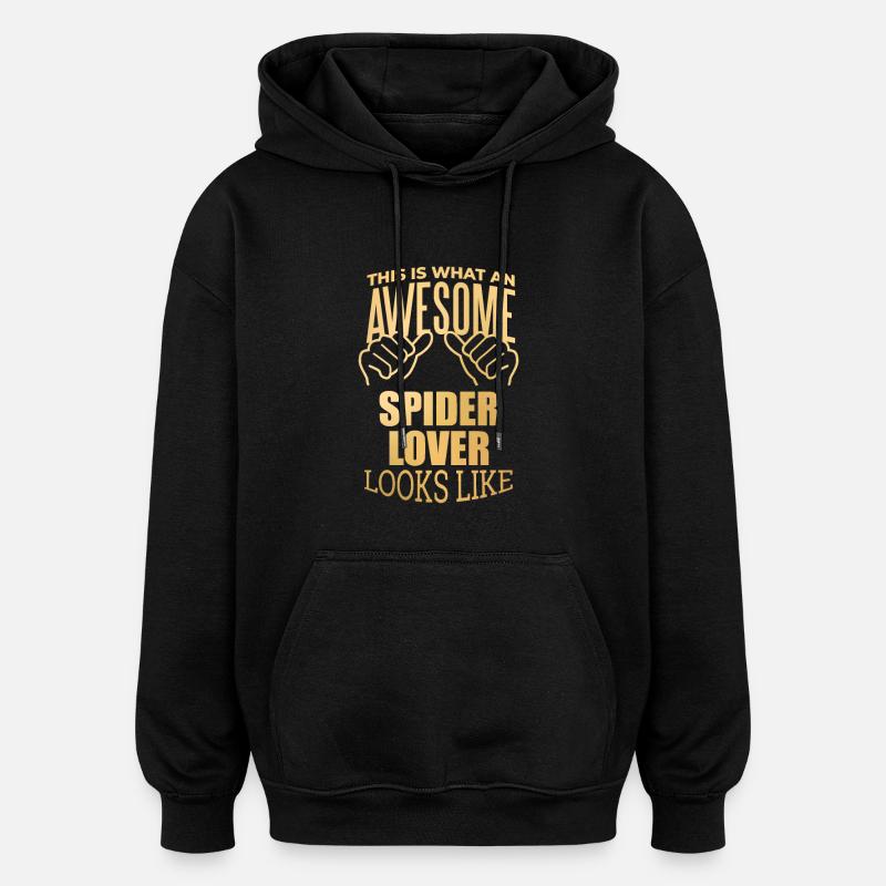 Spider - Oversized Unisex Hoodie - black