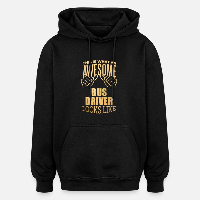 Busfahrer - Oversized Unisex Hoodie - Schwarz