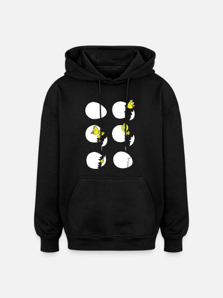 The chick - Oversized Unisex Hoodie - black