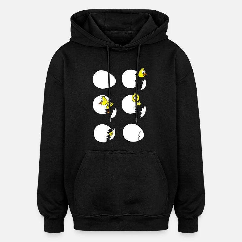 Das Küken - Oversized Unisex Hoodie - Schwarz