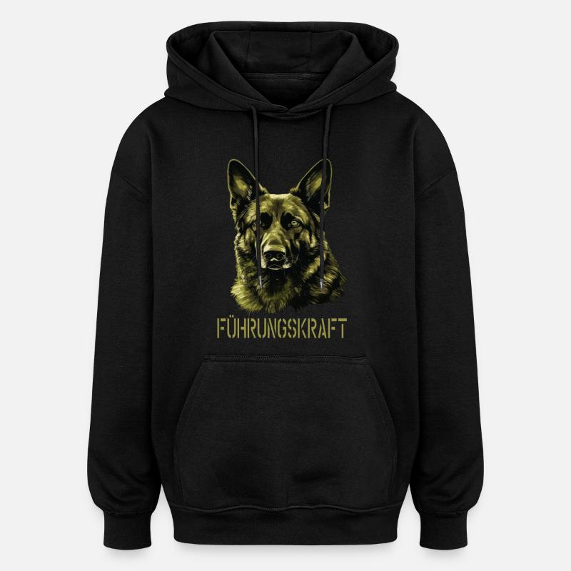 German Shepherd Executive German Shepherd - Oversized Unisex Hoodie - black