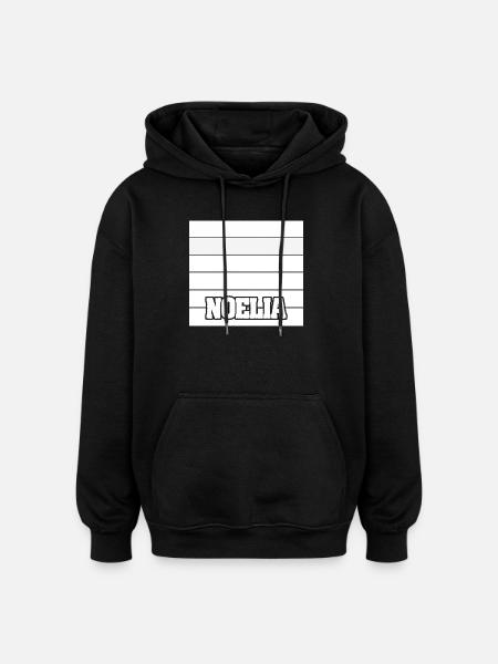 Noelia - Oversized Unisex Hoodie - Schwarz