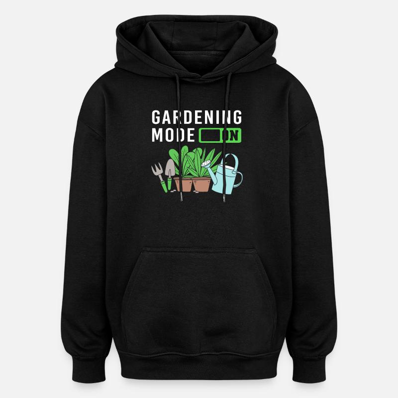Cadeau de compost de vers - Sweat à capuche oversize unisexe - noir