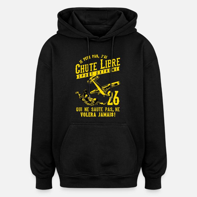 Chute Libre Extrême 26 - Sweat à capuche oversize unisexe - noir