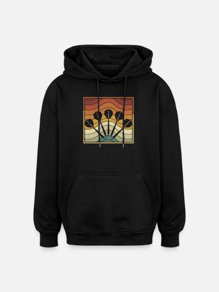 Dart Darts - Oversized Unisex Hoodie - black