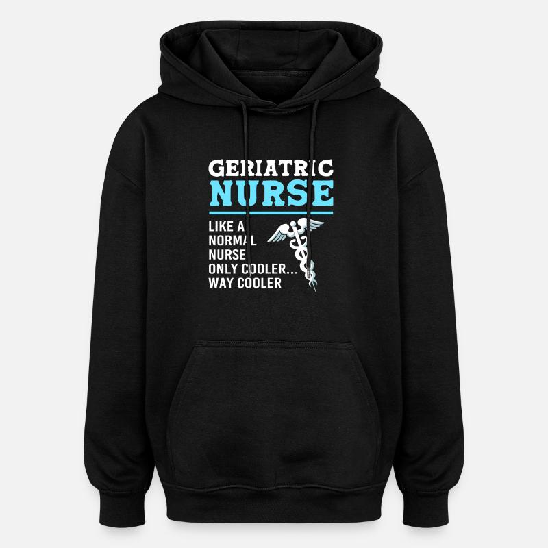 Altenheim Altenpflegerin Krankenpfleger - Oversized Unisex Hoodie - Schwarz