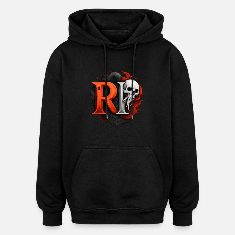 RP 2025 - Sweat à capuche oversize unisexe - noir