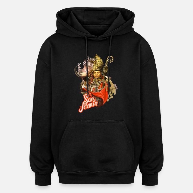 San Fermin - Sweat à capuche oversize unisexe - noir