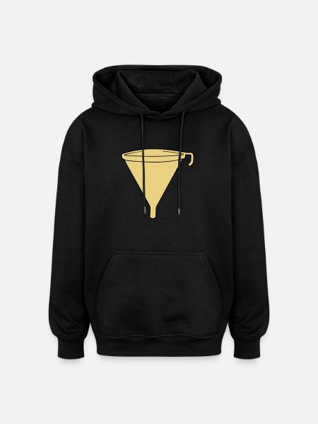 funell - Oversized Unisex Hoodie - black