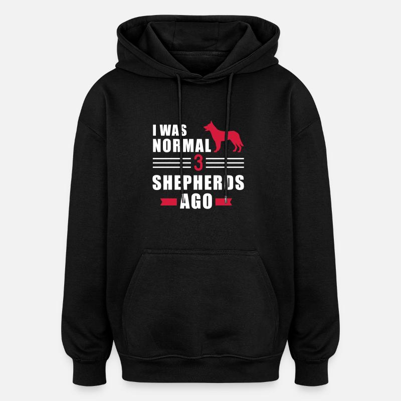 Berger - Sweat à capuche oversize unisexe - noir