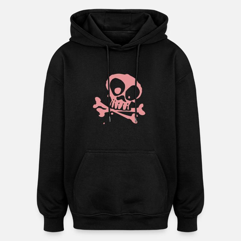 bone - Oversized Unisex Hoodie - Schwarz