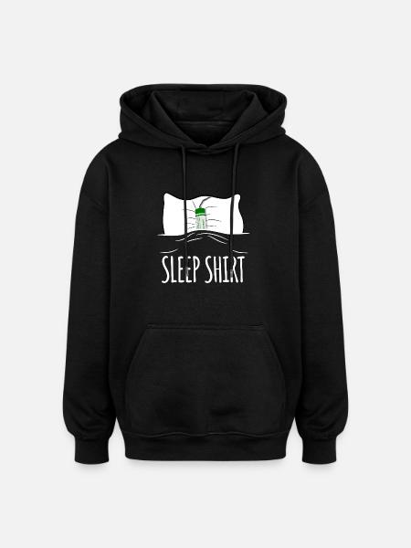 Fireworks Late risers - Oversized Unisex Hoodie - black