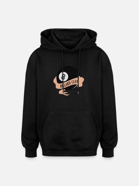 Billard Club - Oversized Unisex Hoodie - Schwarz