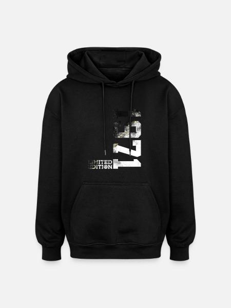 55E ANNIVERSAIRE ÉDITION LIMITÉE 1971 - Sweat à capuche oversize unisexe - noir
