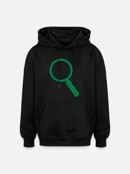 loupe 401 - Sweat à capuche oversize unisexe - noir