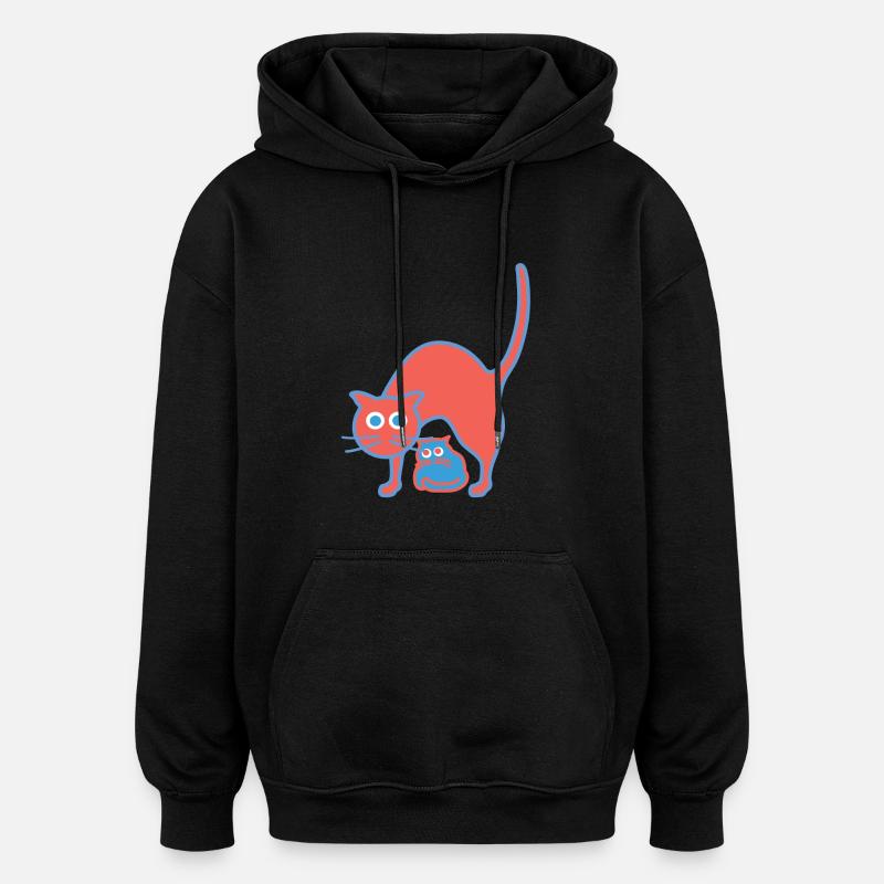Tiff und Toeff 2 - Oversized Unisex Hoodie - Schwarz