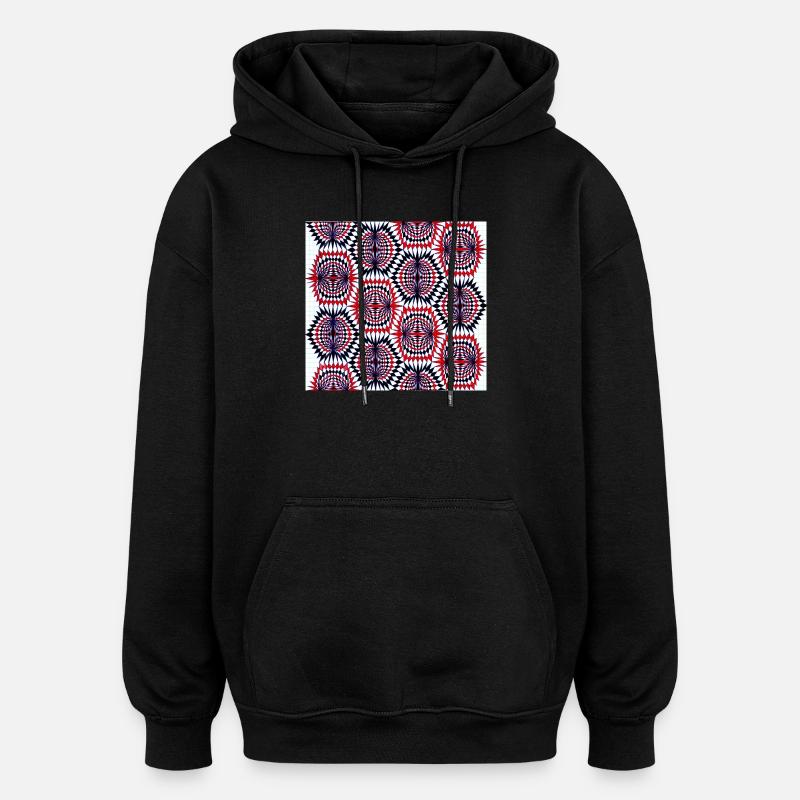 LMNArt - Sweat à capuche oversize unisexe - noir
